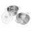 Stainless Steel Stackable Steam Pot with Glass Lid 1