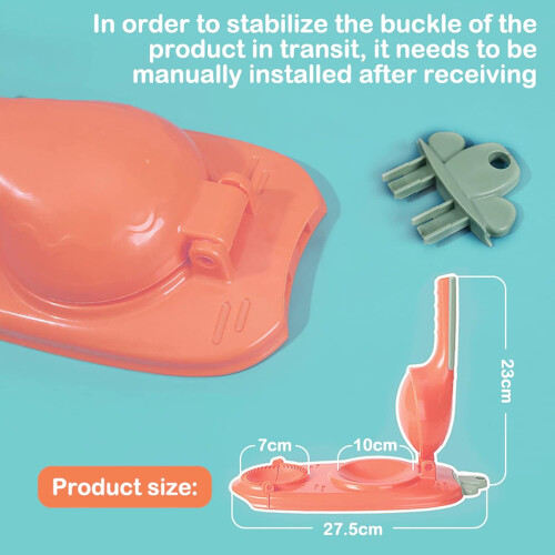2 in 1 Dumpling Maker Tool with Plastic Dumpling Press Mold for Wrapping and Shaping Dumpling Skins 2