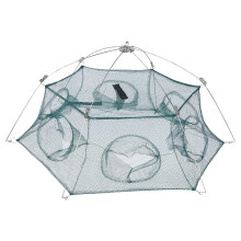 Fishing Lures For Bass Mesh Trap, Foldable Landing Net With Steel Brackets And Large Zipper Opening, Great For Catching Smelt Eel And Minnows