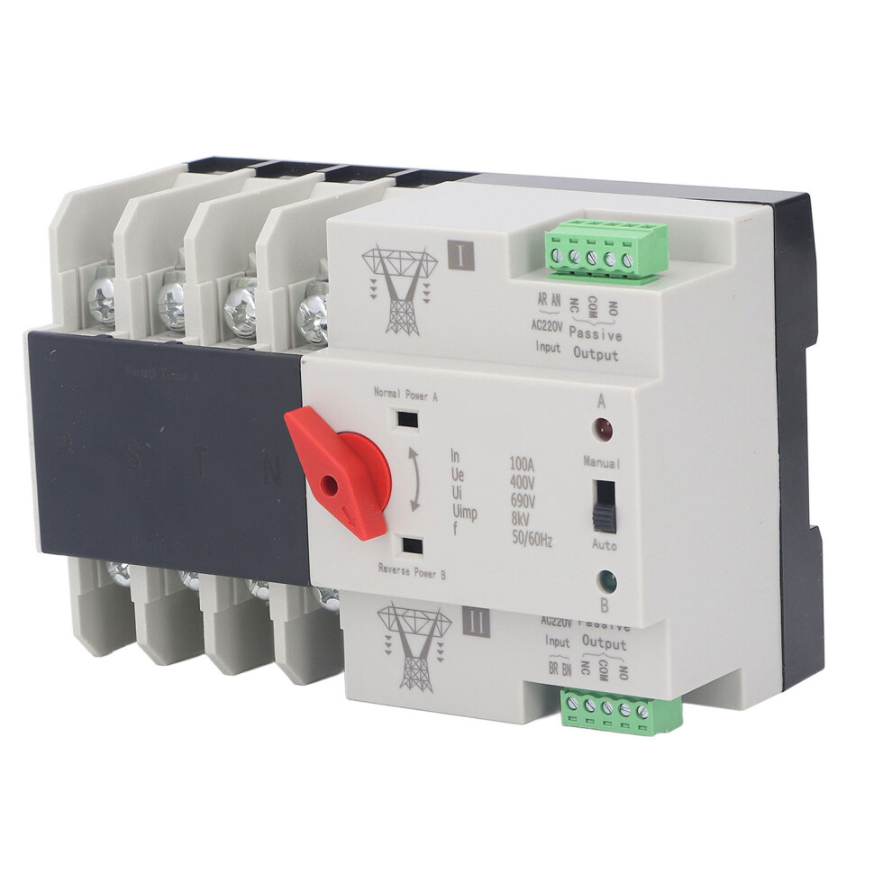 Dual Power Automatic Transfer Switch 4P 100A Ac400v Fast Switching 9331371459205