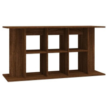 Aquariumständer - HELLOSHOP26 - 120x40x60 cm - Ingenieurholz - Braun - Integrierter Stauraum
