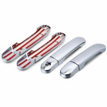 8 Unidades / Conjunto de Acabamento Cromado da Tampa da MaçAneta da Porta para  Versa Tiida Latio 2007-12 LIVINA 2009-13 Estilo de Carro