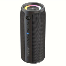(Black) Kabellose Lautsprecher, tragbarer Subwoofer-Lautsprecher für den Außenbereich, kabelloser Lautsprecher, Dual-Pairing,