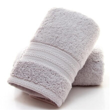 (Gray) Thickened Absorbent Long Staple Cotton Towel Baby Comfortable Towels Facial