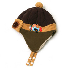 (Coffee)Baby Herbst Winter Piloten Brille Mütze Gehörschutz mit Plüschmütze Verdickung