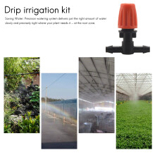 50 Pcs Three-Way Atomizing Nozzle, Adjustable Mist Nozzles, Drip Irrigation Emitters, Greenhouse Watering System