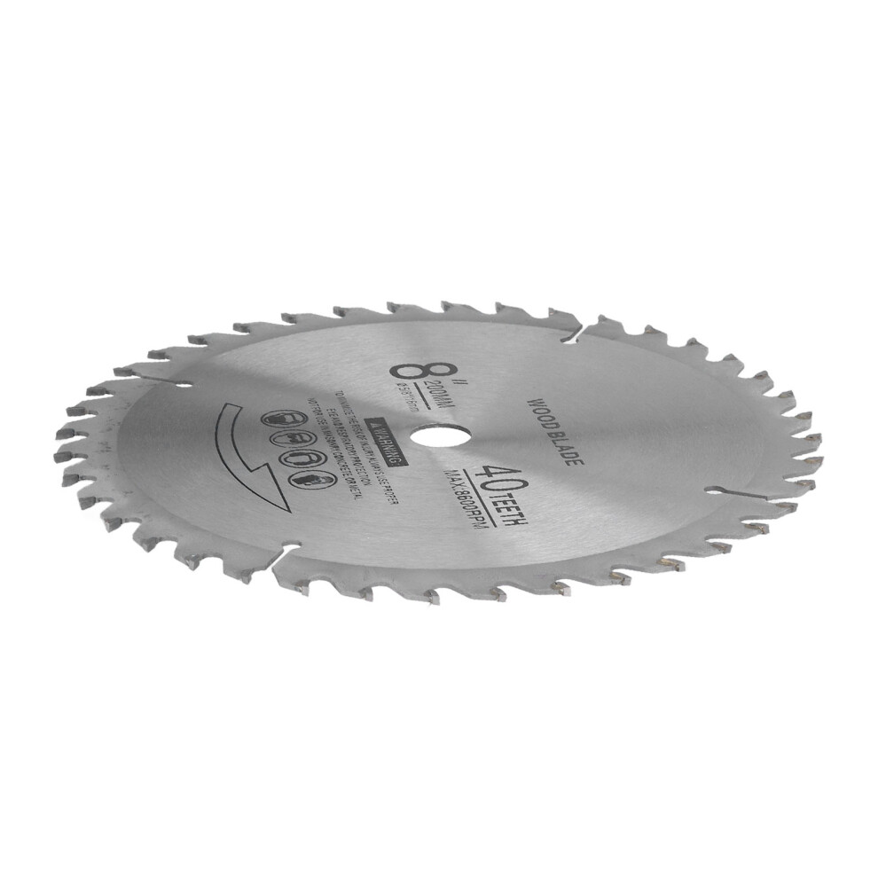 8In Circular Saw Blade 40T Cemented Carbide For Wood & Metal Cutting 9411375596783