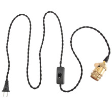 Vintage Style Lamp Cord With Copper Core And Pvc Jacket Flexible And Durable For Diy Lighting Fixtures And Chandeliers Reliable Electrical Wire For