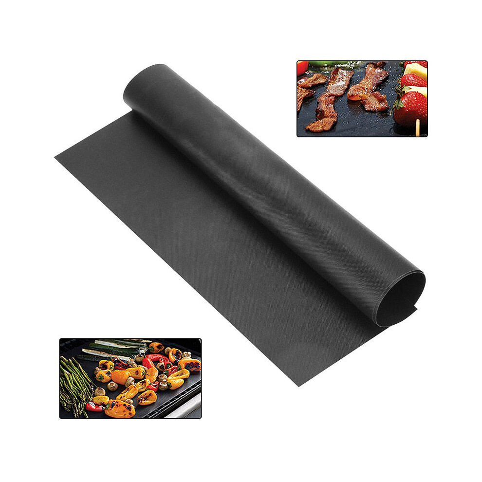 (1pc) Bbq Grill 5x Mat Nonstick Oven Liners Teflon Cooking Baking Reusable Pad Sheet