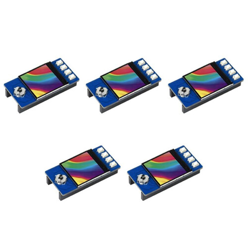 5X Waveshare Tela LCD de 1,3 Polegadas para Raspberry Pi , Módulo de Tela IPS, Cores RGB de 65K, 240X240 Pixels