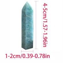 (4-5cm)1pc Natural Blue Ite Stone Column Quartz Crystal Wand Healing Stone