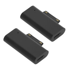 2X PD Schnell Laden Stecker Konverter Typ C für Surface Pro 3 4 5 6 7 Book Anschluss, USB C Buchse An Surface Adapter