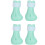 4pcs Mint Green Silicone Cat Claw Covers, Adjustable, 7cm Height 1