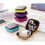 (red,7.5*7.5*2.5cm)Charger Data Cable Storage Bag Mini Portable Antipressure Headset Square Box Storage 2