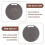 Cutting Board Plastic Kitchen Cutting Board Round Baking Board Fruit Vegetable Cutting Board with Handles 31cm 5