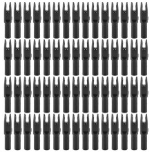 60 Pack Archery Arrows Nock ID 6.2mm Arrows Nocks Insert Tail for DIY Hunting Shootings Arrows Compound Recurve Bow