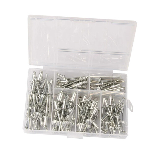 120 Pieces Blind Rivets Multipurpose Storage Case Portable Nail Pull M
