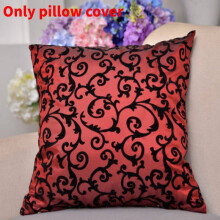 (Style B) Home Decoration Soft Sofa Flocking Pillow Headboard Cushion Lumbar Back Cover