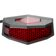 5 im 1 Motorrad Led Wenden Signal Blinker Stop Heck Bremse Licht Nummern Schild Universal Rot