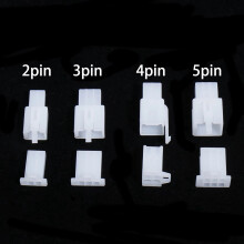 200 Piezas Conector de Cable Automotriz de 2,8 MM 2/3/4/6 Pines Kit de Conector de Terminal de Cable Macho y Hembra EléCtrico para VehíCulos