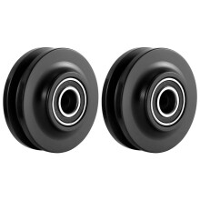 2 Piezas Ruedas de la Puerta Corredera de Granero Rodillo Polea de Ventana de Gabinete de Alta Resistencia Pista de Puerta Corredera Silenciosa