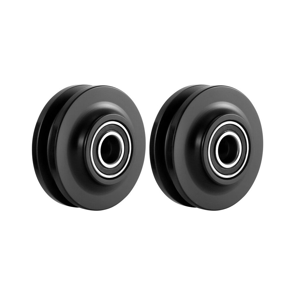2Pcs Sliding Barn Door Wheel Heavy Duty Cabinet Window Pulley Roller Quiet Sliding Door Track Perfect For Diy Barn Door 4713320000570