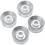 4st Volym Ton Hastighetskontrollknappar för  LP Style Bas Elektriska Gitarrdelar, Transparent Silver 2