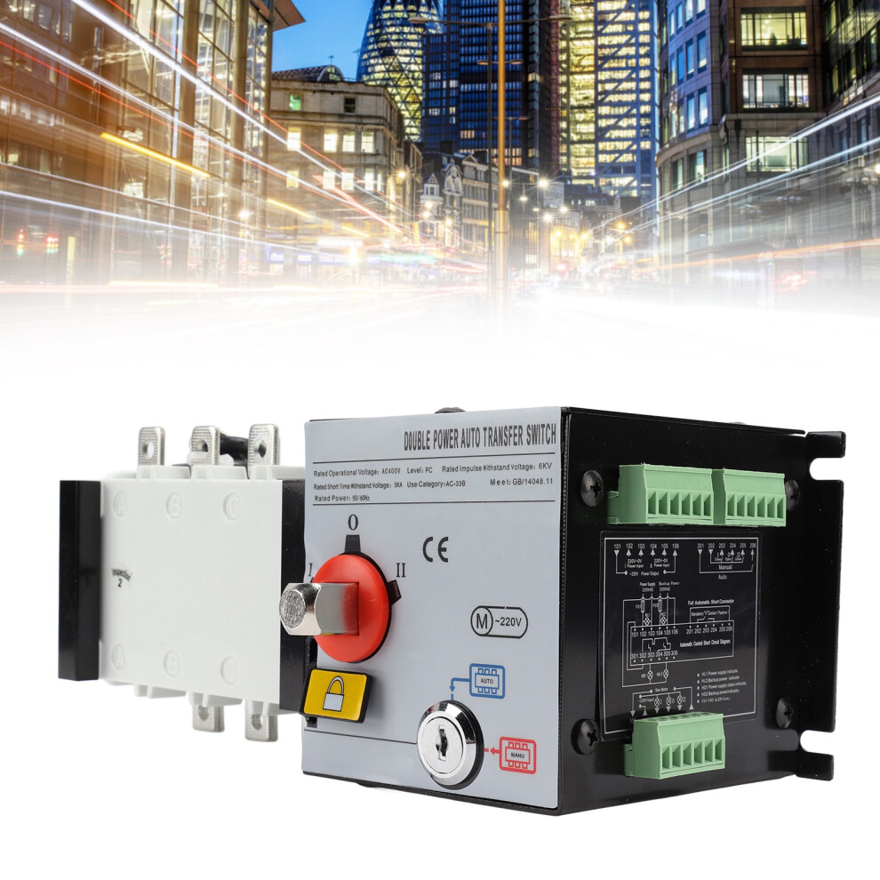 Reliable 125A Dual Power Automatic Transfer Switch Ac400v Isolated 4091372005140