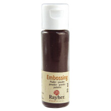 Poudre pour Embossing, brun foncé, couvrant, flacon 20 ml