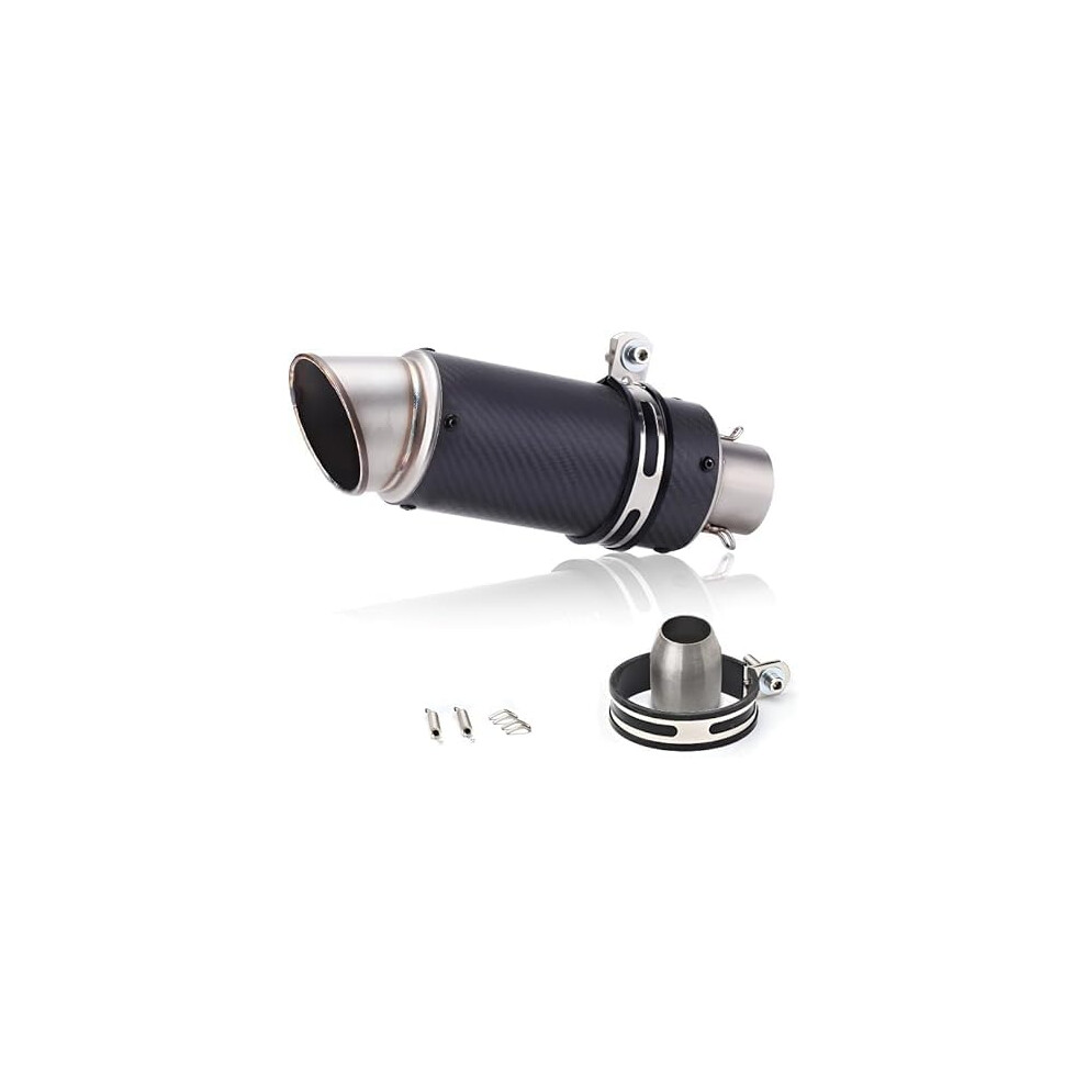 Universal Motorcycle Exhaust Muffler 3851Mm Stainless Steel Performance Rustresistant 9771547257295