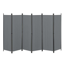 Pantallas de privacidade de 6 painéis 171 x 300 cm cinza escuro 03_0008068