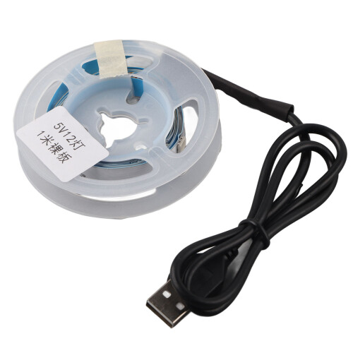 Striscia LED RGB alimentata a 5V tramite USB con controller a 3 pulsanti
