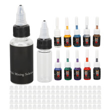 Bright And Vibrant Tattoo Ink Set Long Lasting Colors Water-Based Tattoo Pigment Smooth And Easy To Color Ideal For Outlining And Shading