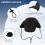 Waterproof Winter Hats Warm Polyester Lined Earflaps Baseball Cap,Black 2