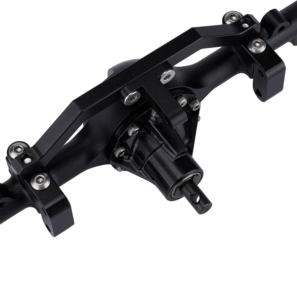 Cnc Aluminum Alloy D90 Front Rear Axle For 1/10 Rc Crawler Rc4wd D90 D110 Gelande Ii Tf2 Yota Ii Axle Upgrade Parts,2 Black 4712443545104
