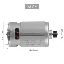 GRS550VC Motor de CC de 14 Dientes 21500-29000RPM Motor de Taladro de Litio 18V para Destornillador de Sierra EléCtrica Recargable