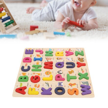 Holzpuzzle-Alphabet für Kinder, 30x30cm, Bildungsspielzeug