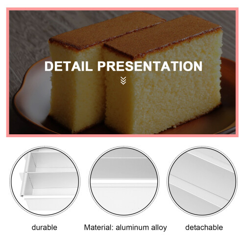 Battenberg Battenberg Cake Pan, Commercial Weight Anodised Aluminium, Silver A 1