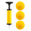 Viminston Roundnet Game  Replaceable Competitive Balls  Volleyball 3-Pack with Pump 1