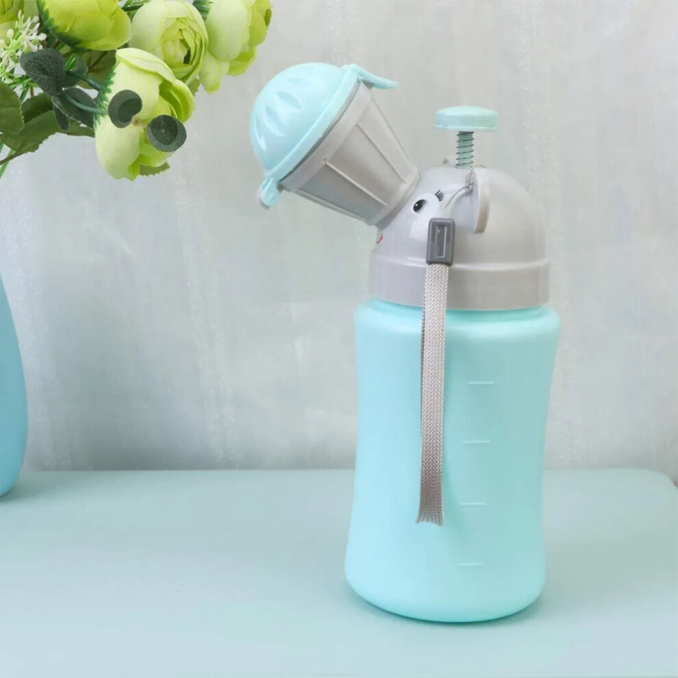 Travel-Friendly 500Ml Emergency Child Urinal With Leak-Proof Design Blue