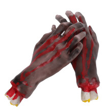 Halloween Falsche Abgeschnittene Hände 2 Stück Realistische Bühnen- und Partyrequisiten für Cosplay