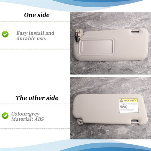 Car Left Driver Side Sunvisor Sun Visor for  3 Hatchback 2010-2013 BBM2-69-320C-75 1
