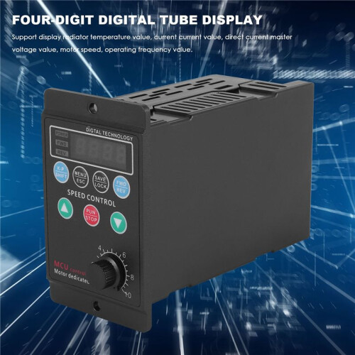 220V 750W Single-Phase Input 3-Phase Output Motor Driver Frequency Converter with Four-Digit Digital Tube Display 2