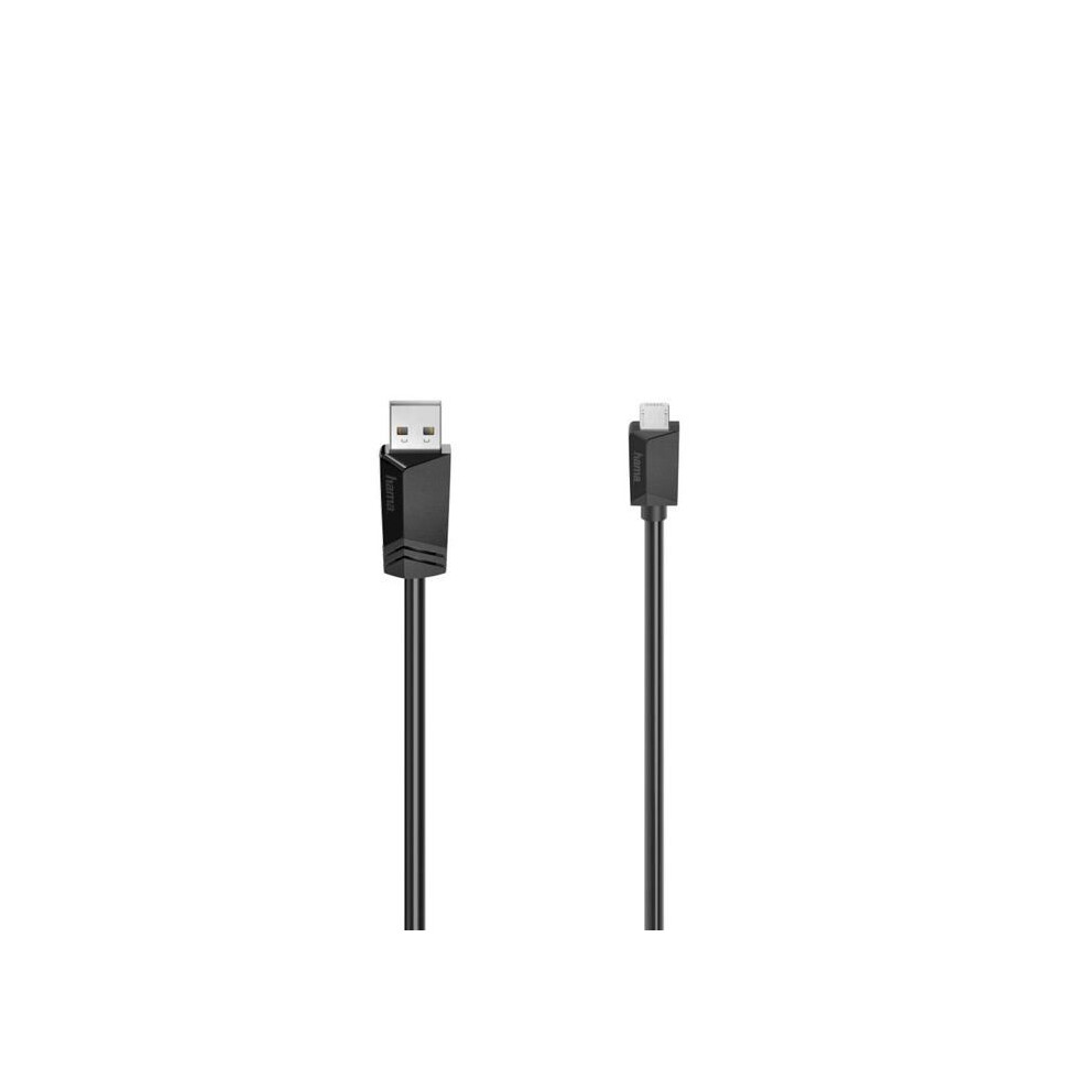 Hama Usb Cable Usb 2.0 Usb-Micro-B Male, Usb-A Male 1.50 M 00200608 Black