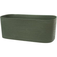Jardinière RESPECT - Kunststoff - Grün - Rechteckig - 50x17xH19cm - Mit Wasserreservoir - 100% recycelbar - Garden ID