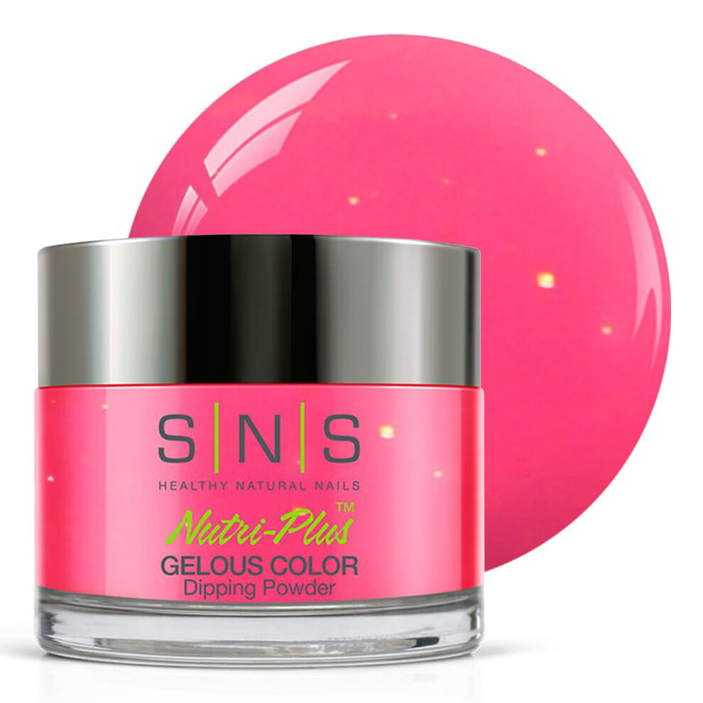 Sns Healthy Natural Sns Nail Dip Powder, Gelous Color Dipping Powder - Bold As Love (Pink/Shimmer) - Long-Lasting Dip Nail Color Lasts 14 Days - Low-Odor & No Uv Lamp Req