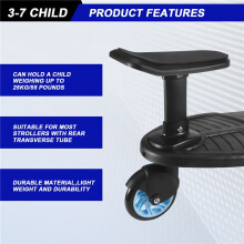 Baby Stroller Wheeled Board Kids Wheel Board Stroller Step Stand Ride Boards Plate Detachable