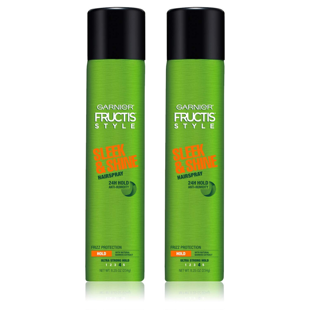 Garnier Hair Care Fructis Style Sleek And Shine Anti-Humidity Hairspray, 2 Count