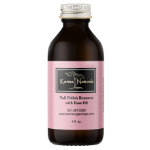 Karma Organic Quitaesmalte con Aceite de Rosa - No Tóxico, Vegano, Libre de Crueldad, Sin Acetona - Fortalecedor de Uñas - 4 fl. oz