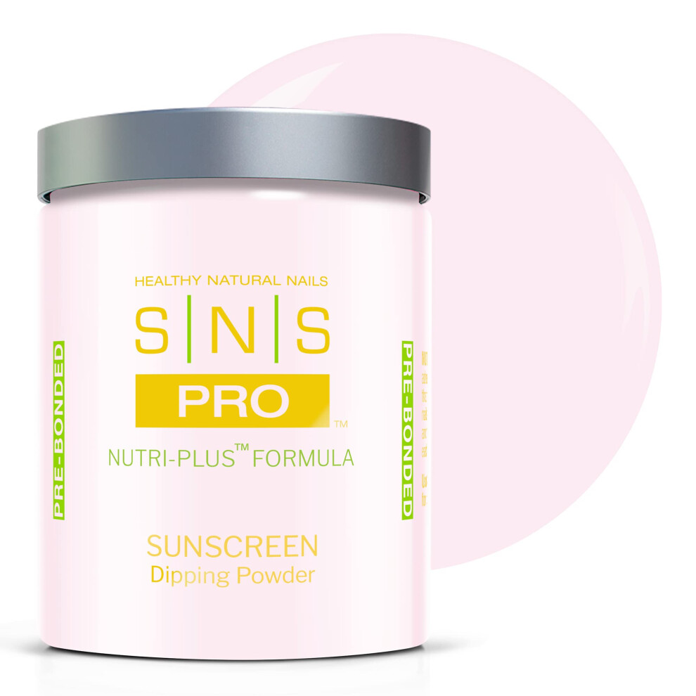 Sns Healthy Natural Sns Nail Dip Powder, Gelous Color Dipping Powder - Sunscreen (Natural/Nudes, Sheer), Pwsun16 - Long-Lasting Acrylic Nail Color & Polish Lasts 14 Days
